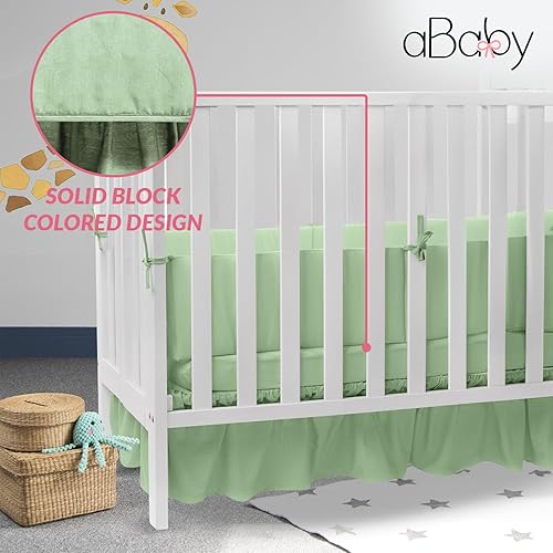 Miniatura 4 de aBaby - Juego de ropa de cama para cuna, 3 piezas, ropa de cama de alta calidad para niños y niñas, incluye sábana bajera súper suave y lavable a