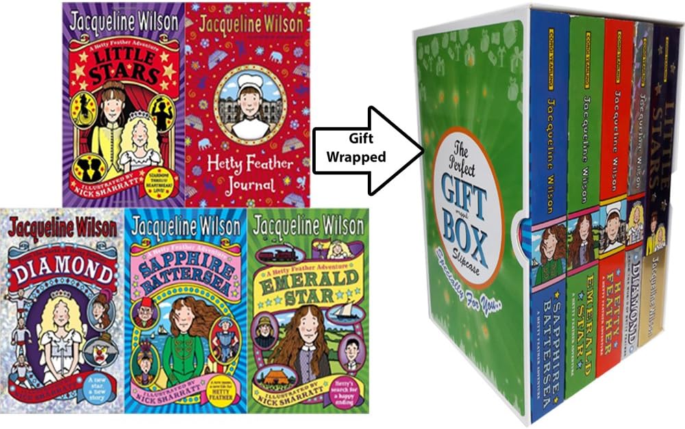 Jacqueline Wilson Hetty Feather Series Collection 5 Books Bundle Gift Wrapped Slipcase Specially For You Paperback – 1 Jan. 2016