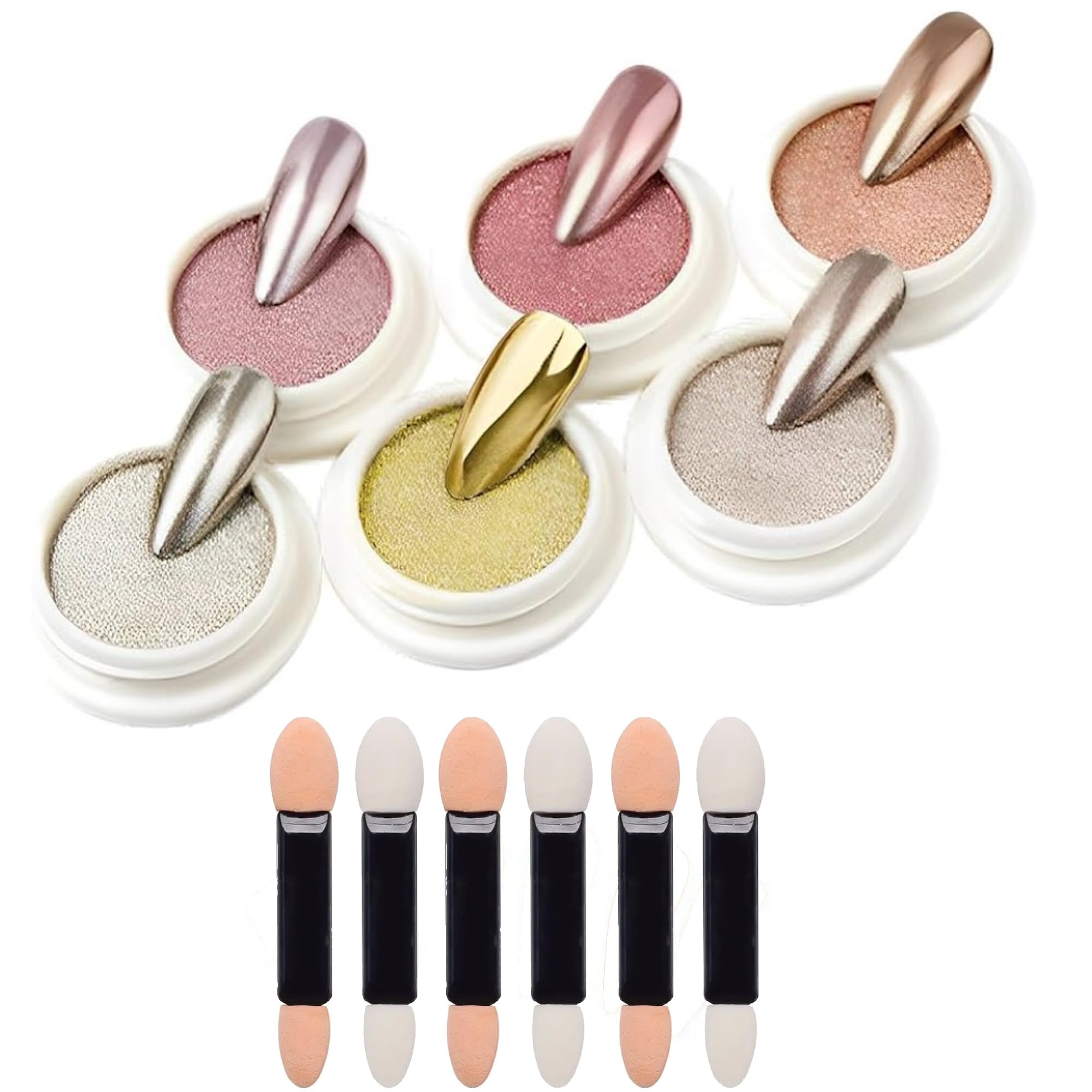 Sponsored Ad – Nail Powder Chrome Nail Glitter Powder - with Magic Mirror Effect Mermaid Pearl Pigment Nail Powder for Nail Art Design & Nail Decoration - Nail Art Accessories