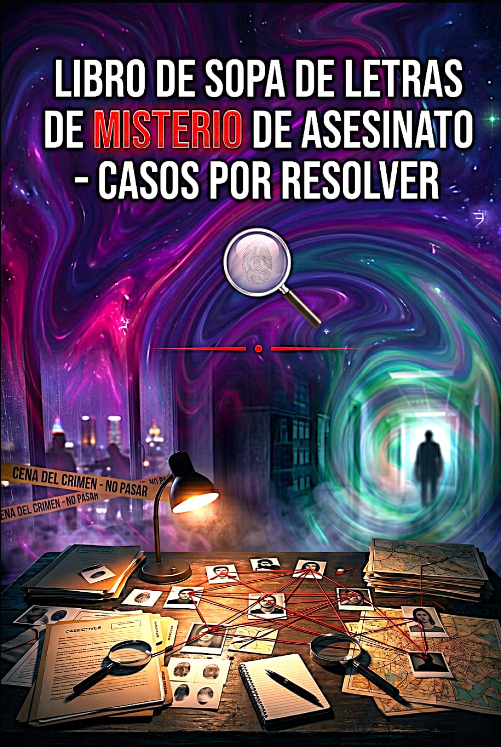 Libro de Sopa de Letras de Misterio de Asesinato: Sopa de Letras de Crimen, Misterio y Pistas para Detectives
