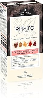 Phytocolor Permanent Natural Hair Color 3 Dark Brown with Botanical Pigments