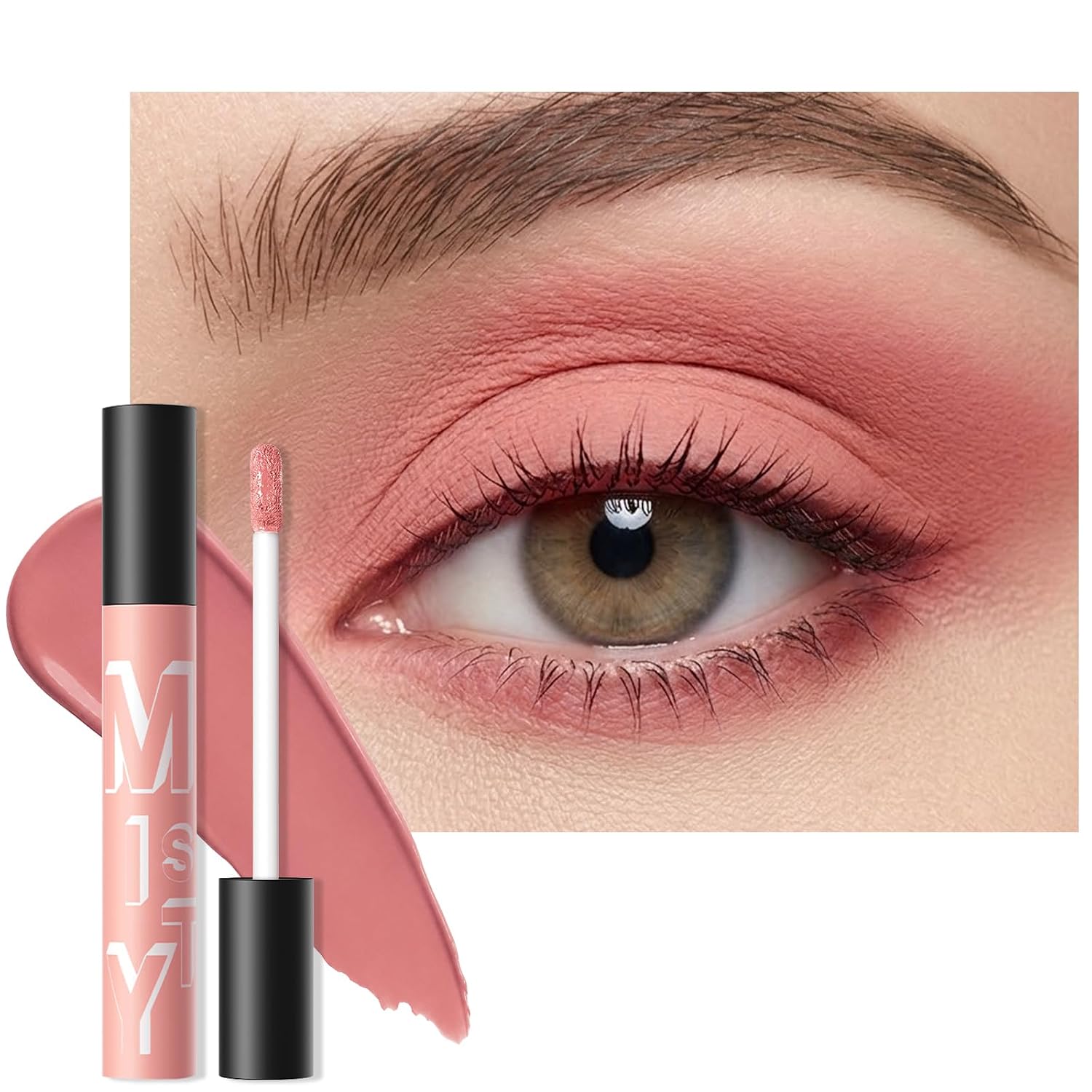 Erinde Matte Liquid Eyeshadow - Soft Peachy Pink Multi-Use Makeup