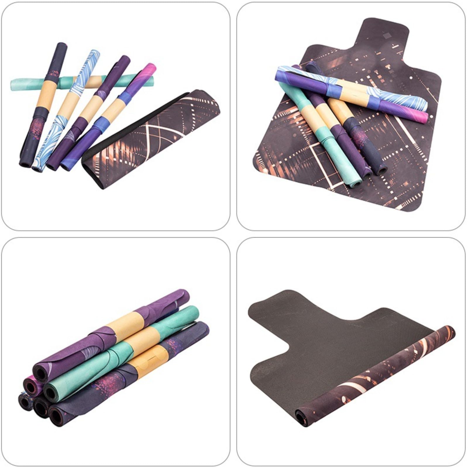 Tapis de réformateur Pilates antidérapant caoutchouc yoga gym pliable