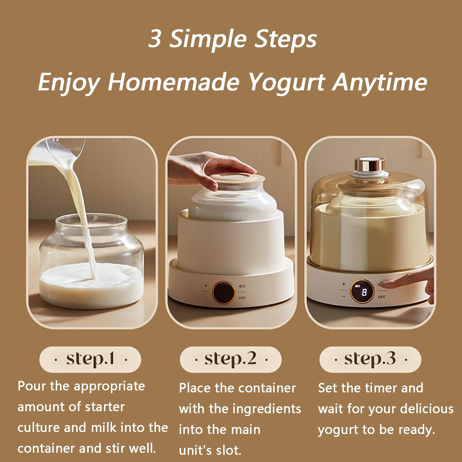 Yogurtiera, Capacità automatica 4 in 1 da litro