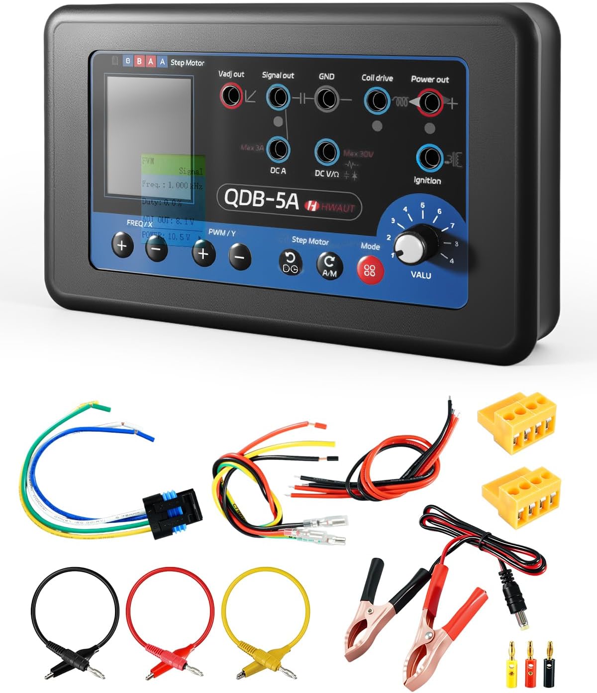 QDB-5A Ignition Coil Tester for Ignition Coils Injectors Solenoid Valves | Automobile Actuator Drive Detector, Drive Fault Tester