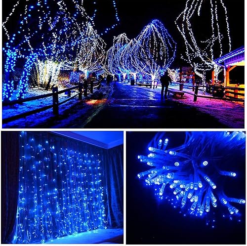 Miniatura 4 de Cadena de 200 luces LED de 98 pies, impermeables con 8 modos con memoria, fuente de alimentación certificada por UL de 30 V para el hogar, jardín,