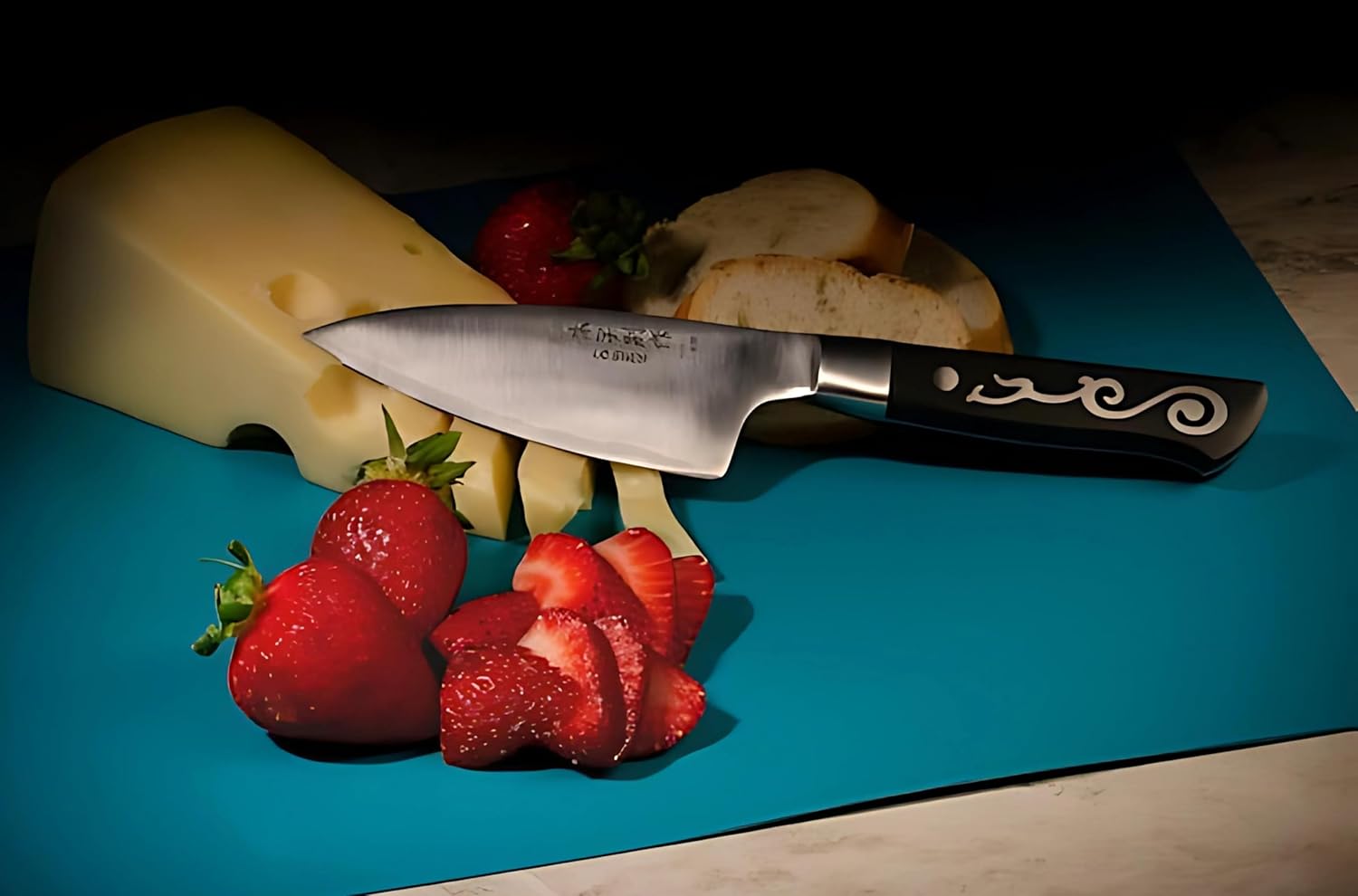 I.O. SHEN Khay Dee Deba Kitchen Knife, Sharp Chopping Knife - 4½" / 115 mm