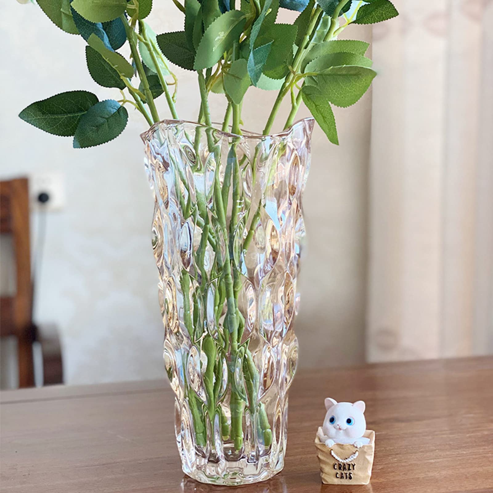 Hey_you Vaso In Vetro Moderno Minimalista – Realizzato A Mano, Decorazione Idroponica Per Casa, Tavolo Da Pranzo, Viola