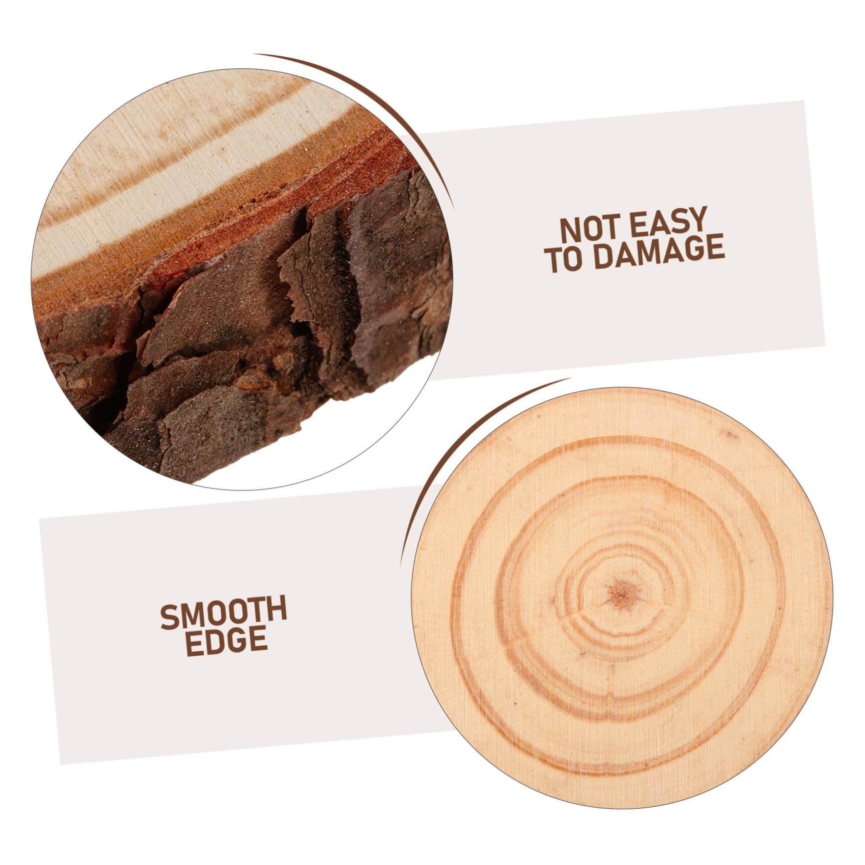 5piezas Decoración De Madera Rodajas De Madera Sin Terminar Discos Redondos De Para Manualidades Para Pintar Posavasos Decoración Rústica Hogar y Accesorios De Fotografía
