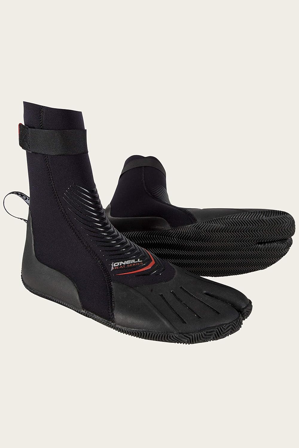 O'Neill Heat 3mm Split Toe Neoprene Boot with Textured Rubber Sole for Cold Water Surfing, Paddleboarding, Snorkeling, and Any Water Activities