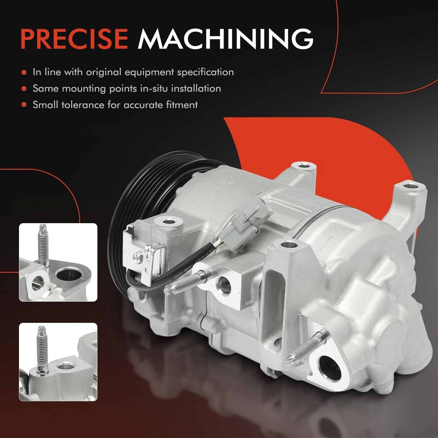 A-Premium Air Conditioner AC Compressor with Clutch Compatible with Ram 1500 3.6L 2014-2018, 1500 Classic 3.6L 2019-2022