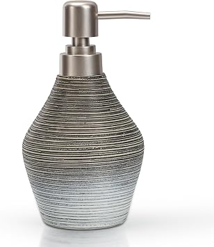 Handmade Gradient Color Ceramic Lotion Bottle | Sturdy, Unique Design, Easy to Clean and Refill, Suitable for Home, Hotel, Office
