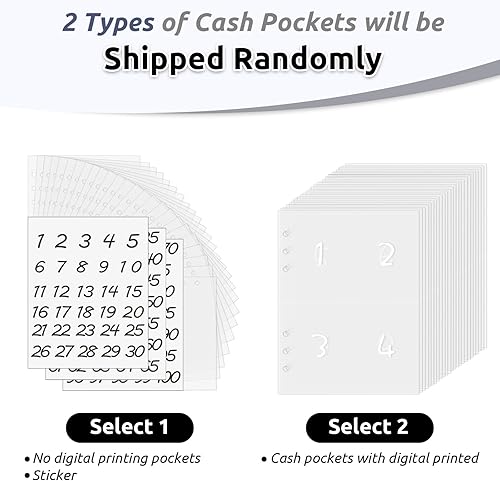 Miniatura 4 de Carpeta de 100 sobres, carpeta A5 de piel sintética, libro de presupuesto con sobres para efectivo, 100 sobres desafío de ahorro de dinero para