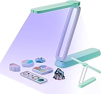 Resiners Wireless UV Resin Curing Light - Rechargeable Foldable UV Lamp, 22-Bead Fast Cure for Jewelry, Crafts & DIY Molds