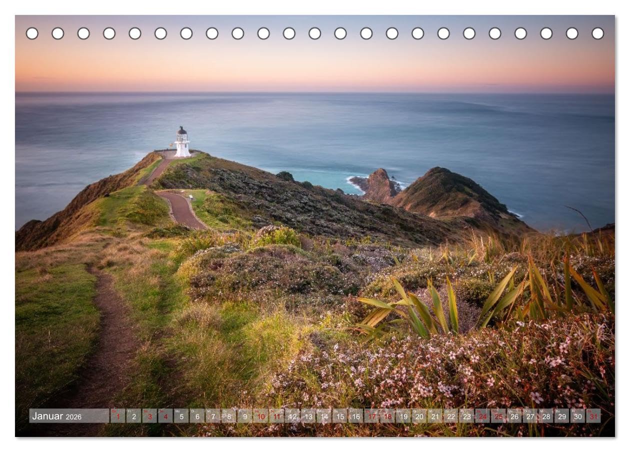 Natürlich Neuseeland (Tischkalender 2026 DIN A5 quer), CALVENDO Monatskalender: Naturwunder am Ende der Welt