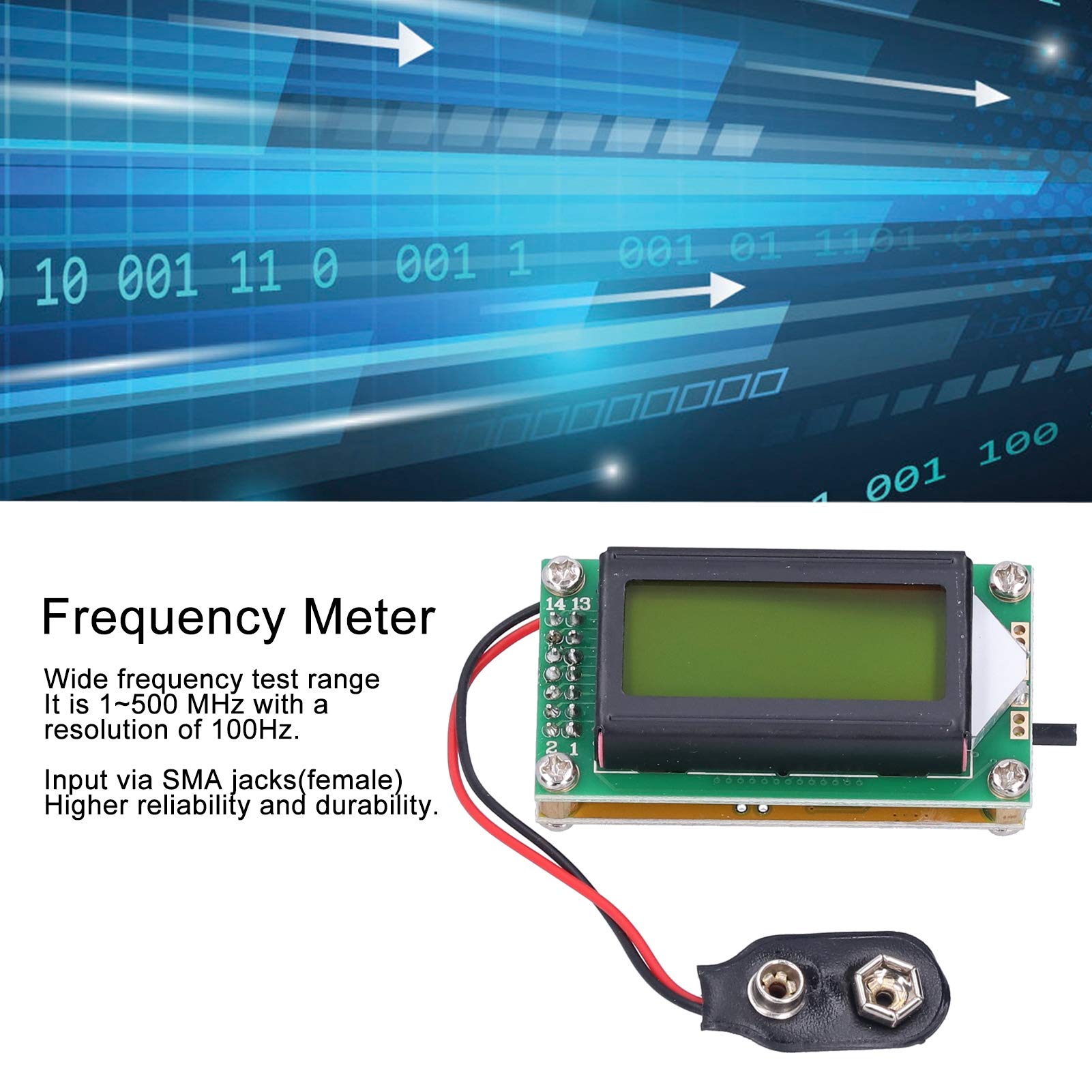 Frequenzimetro 1‑500 MHz Frequenzimetro Misuratore maggiore affidabilità e durata