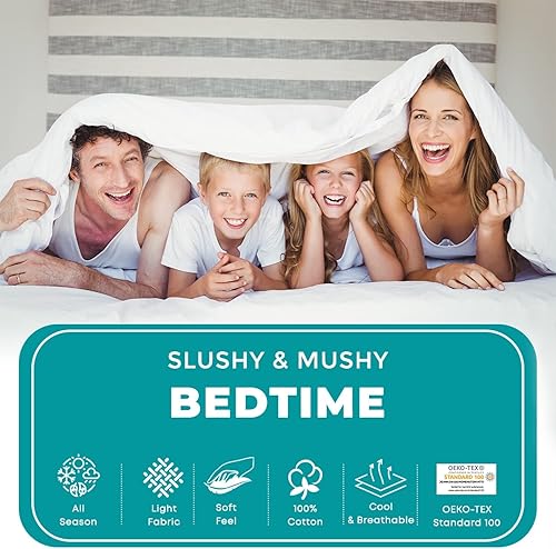 Miniatura 2 de Feather & Stitch - Sábanas de damasco tamaño California King, 100% algodón suave, transpirable, 4 piezas, bolsillos profundos de 18 pulgadas de