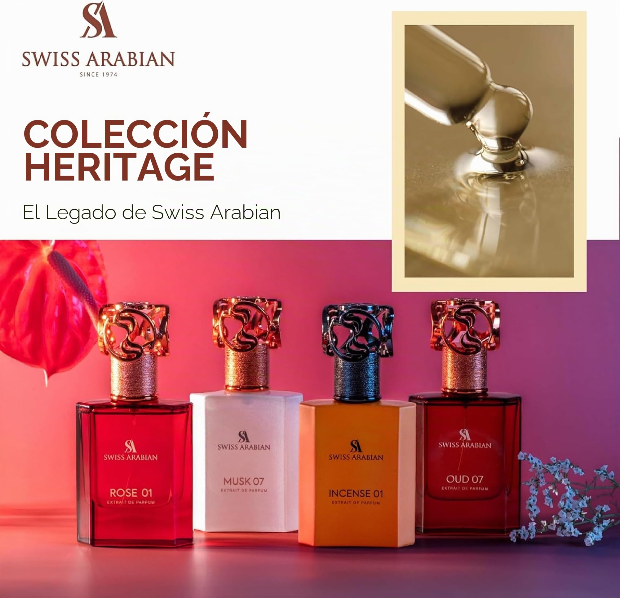SWISS ARABIAN Oud 07 - Productos de Lujo de Dubái - Perfume Personal, Eau de Parfum, Adictivo y de Larga Duración - Un Aroma de Autor Seductor - El Lujoso Aroma de Arabia – 50 ml