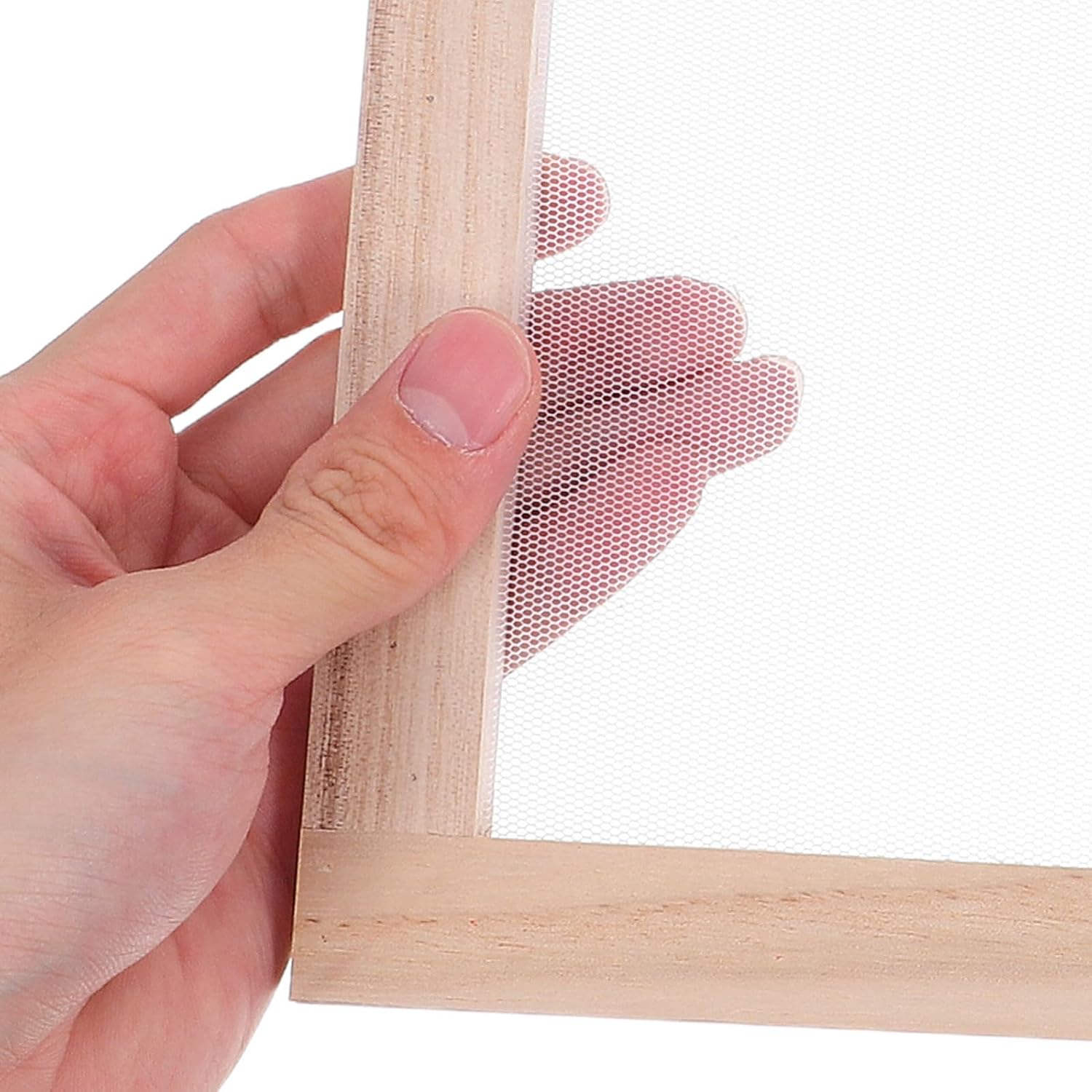 Wooden Paper Making Screen Mesh Frame 3pcs for Craft Workshops