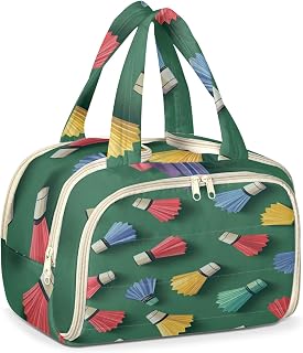 Colorful Badminton Ball Travel Toiletry Bag for Women