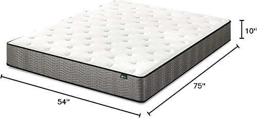 Miniatura 2 de Zinus 10 Inch Support Plus Pocket Spring Hybrid Mattress, Full, Strong Coils for Durable Support, Pocket Innersprings for Motion Isolation, Mattress