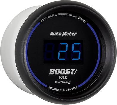 Auto Meter 6959 Cobalt Digital 2-1/16" 30 In Hg.-Vac./30 PSI Vacuum/Boost Gauge