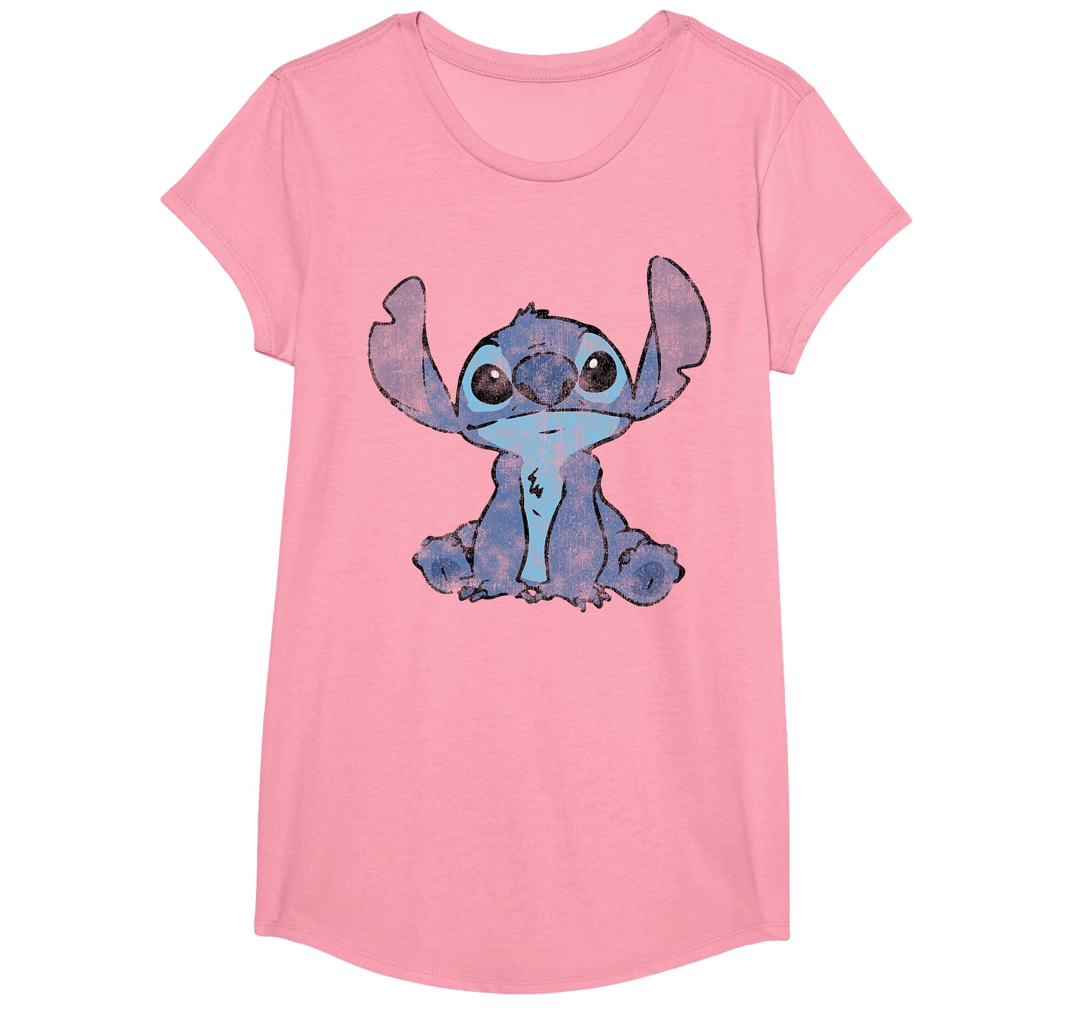 Disney Lilo &amp; Stitch Distressed Stitch Portrait T-Shirt