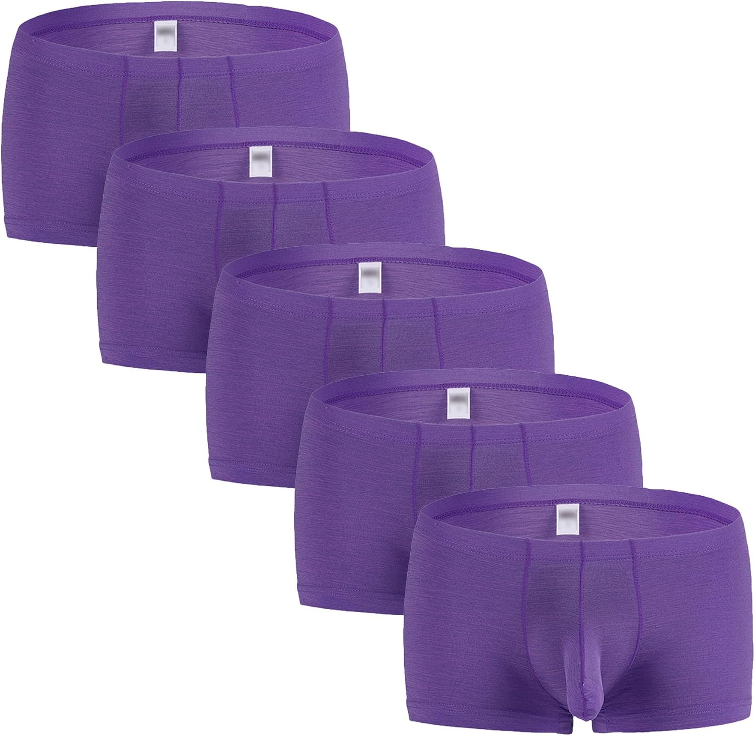 Men's Elephant Trunk Cozy Underwear Erotic Solid Colour Boxer Briefs Stretch Cotton Trunks