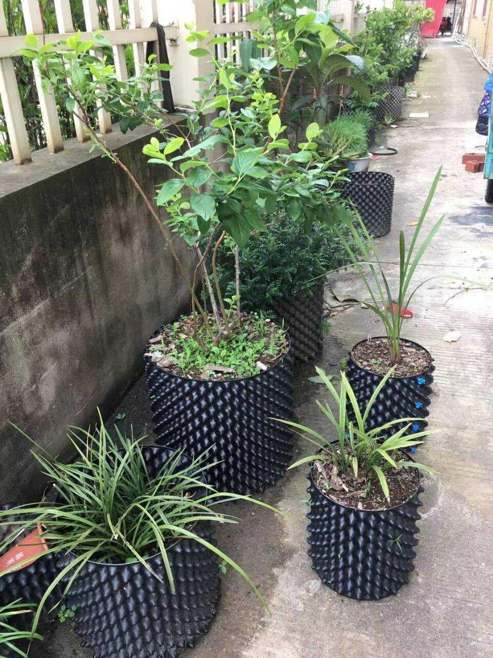 Club_49 AIR Pot de 6 Pots de Fleurs Respirants - Parois profilées - Croissance des Racines - 12 l (6)