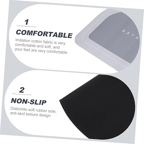 Miniatura 9 de Tapete absorbente antideslizante para baño y cocina, alfombra suave de secado rápido, diseño compacto para entrada y ducha y lavable