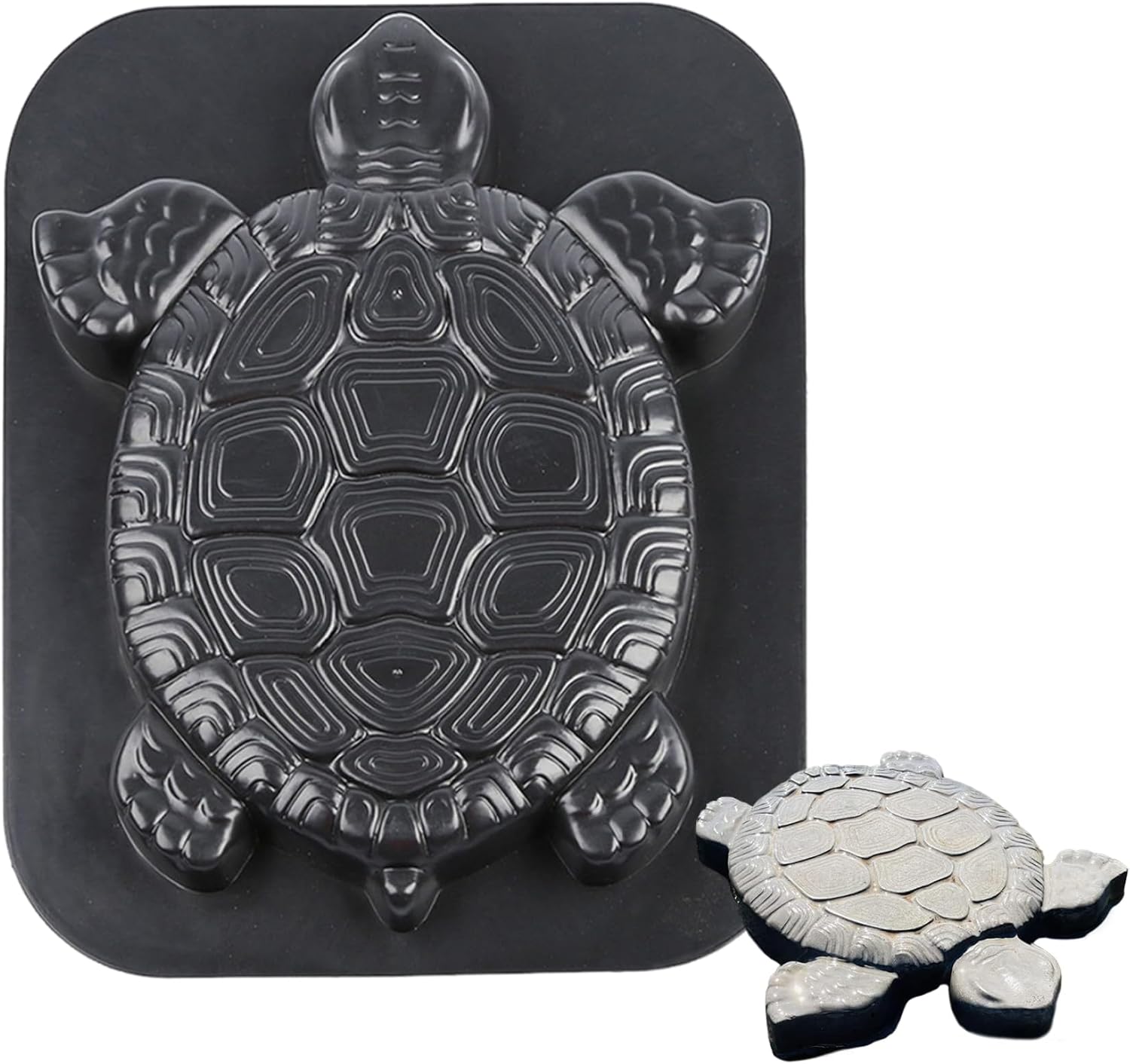 Stepping Stone Molds for Concrete & Cement 17x15'' Turtle Statue Concrete Mold Easy-to-Use DIY Stepping Stone Mold for Garden Walkways and Pathways Concrete Mold Cement Mold Stepping Stone Mold
