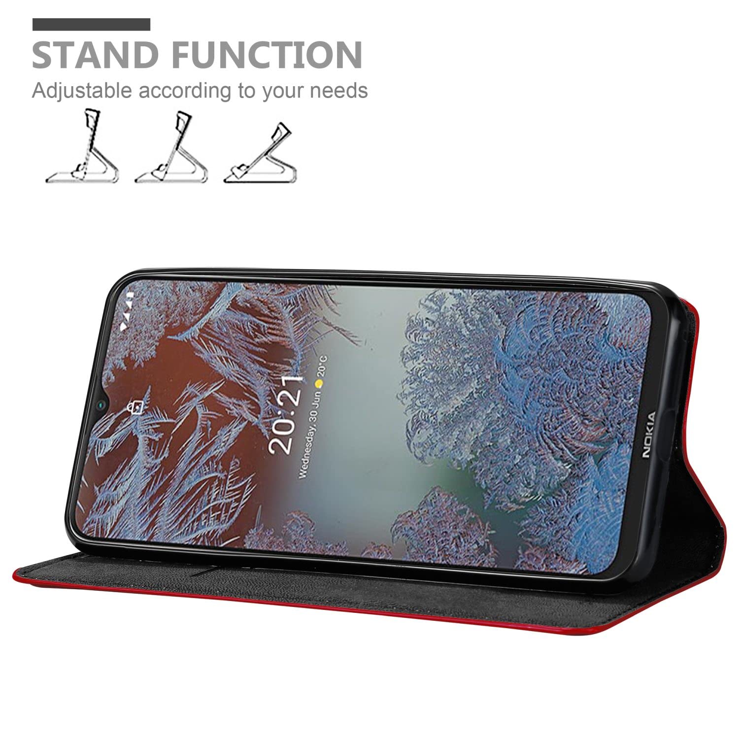 Cadorabo Flip-Hülle Für Nokia G10/G20 – Kunstleder Mit Kartenfach & Standfunktion, Magnetisch, Stoßfest