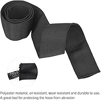 Vista 4 de Fydun - Protector de cuerda de cabrestante de poliéster, funda protectora de cuerda de cabrestante negro, universal para línea de cable de 2.0 in