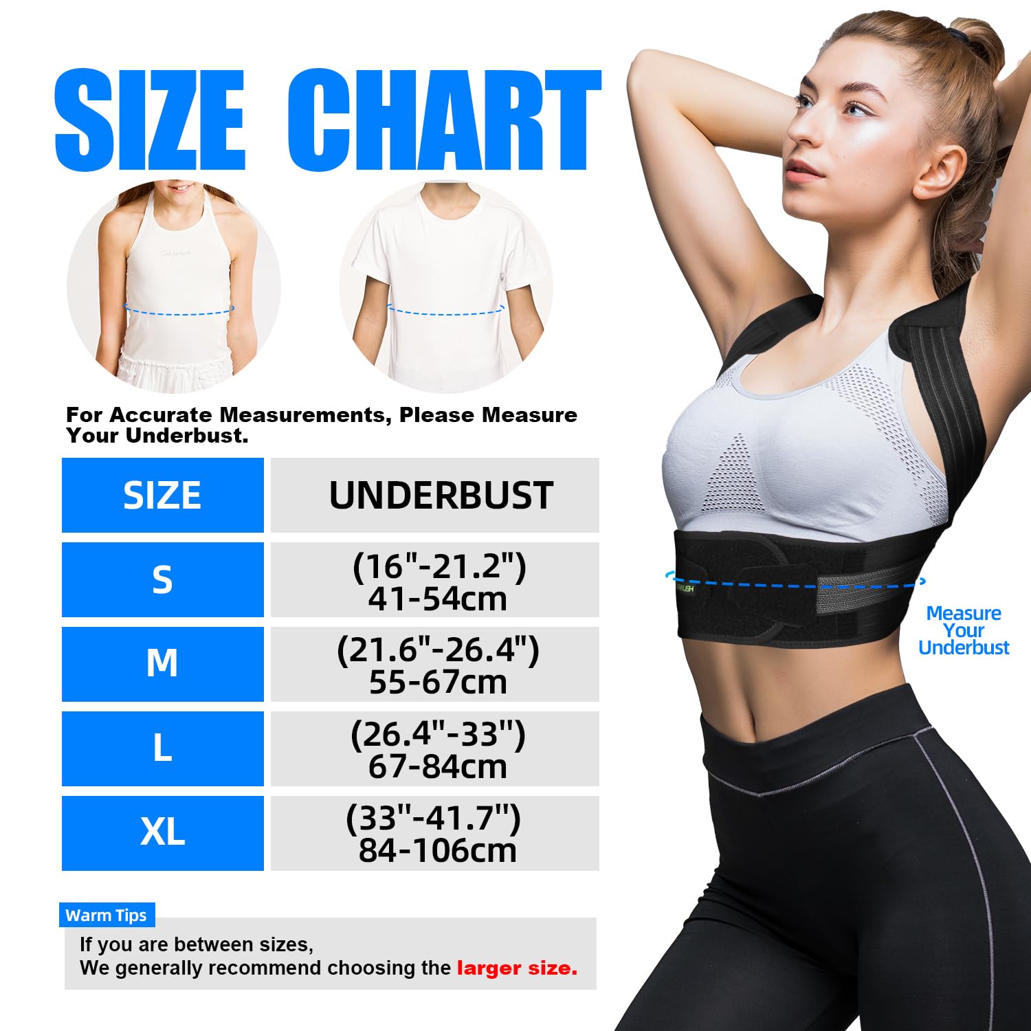 Lexniush Posture Corrector for Kids Teenagers, Updated Adjustable Upper Back Posture Brace for Boys/Girls, Breathable Back Support Braces for Scoliosis, Hunchback, Pain Relief, Spine Corrector, M