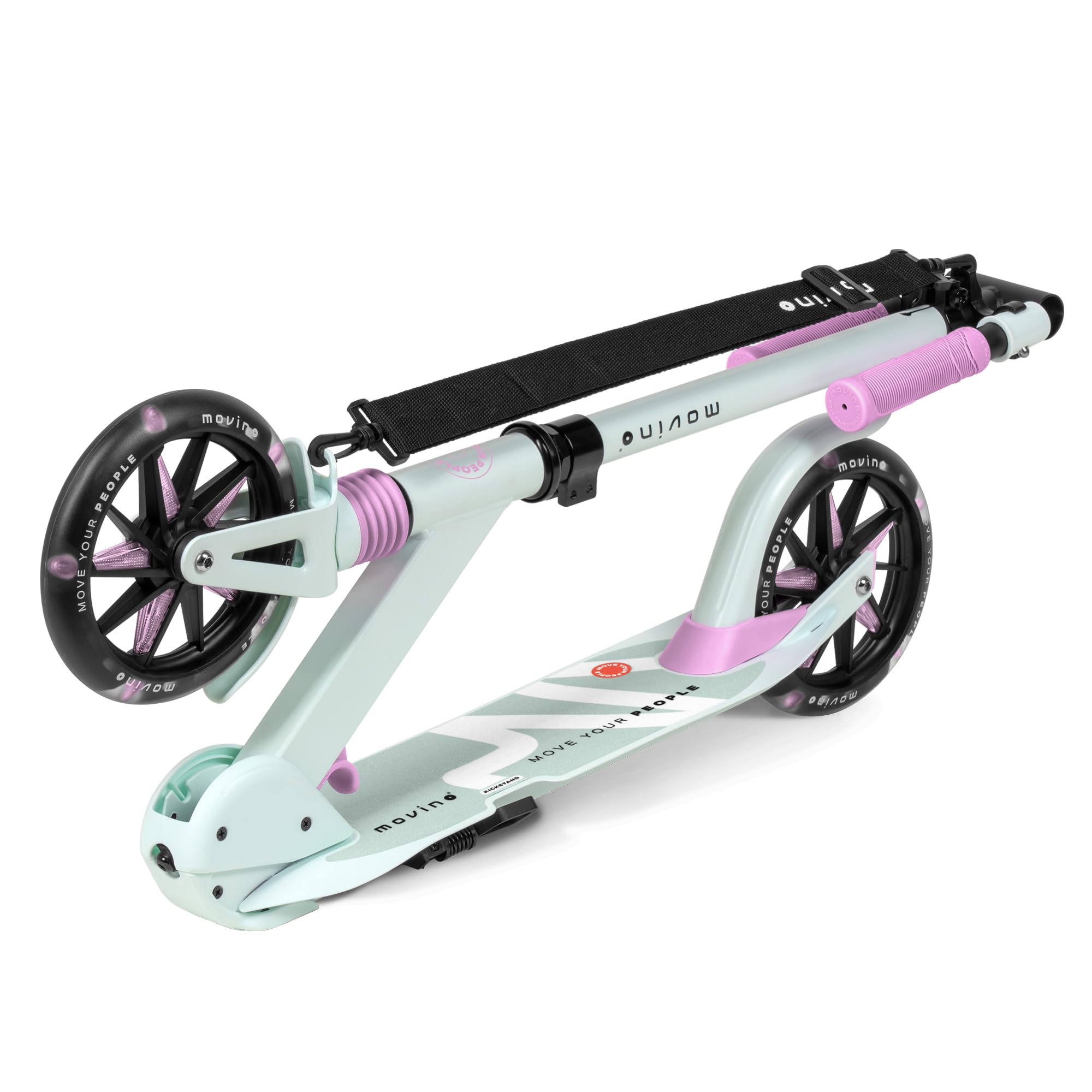 Movino Patinete para Niños Adultos y Adolescentes hasta 100 kg - Scooter Plegable Urbano - Ruedas LED Grandes 180 mm - Manillar Ajustable - City Light — view 5