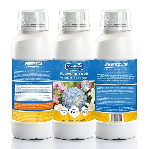 Fertilizante Líquido Orgánico para Flores, 502ml - GrowThrive miniatura 9