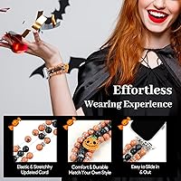 Vista 53 de JR.DM Natural Stone Beaded-Bands Women Compatible with Apple Watch Series 11 10 9 8 7 6 5 4 SE 3 2 1 Fashion Stretch Handmade Bracelet Fancy Boho