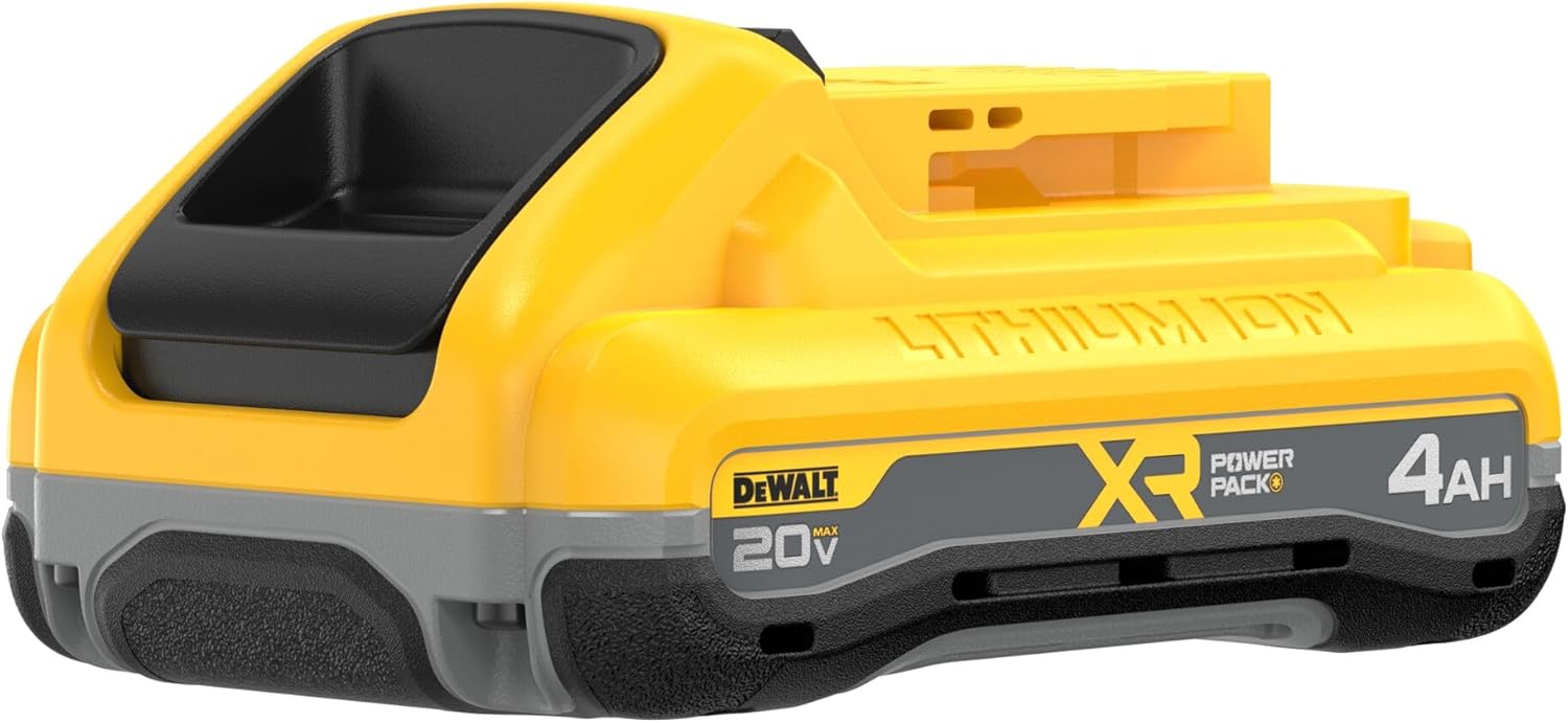 DEWALT 20V MAX Battery XR POWERPACK™ 4Ah Lithium Ion, 50% More Power, Dewalt Battery Compatible with 20V MAX Tools (DCB2104)