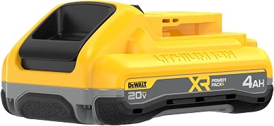 DEWALT 20V MAX Battery XR POWERPACK&trade; 4Ah Lithium Ion, 50% More Power, Dewalt Battery Compatible with 20V MAX Tools (DCB2104)