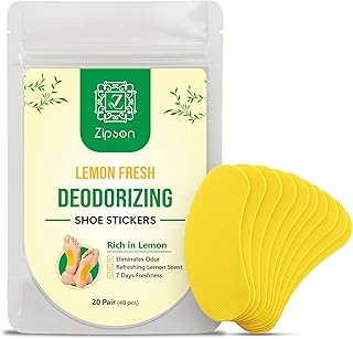Natural Shoe Deodorant Stickers,Odor Remover Patches for Shoes & Slippers, Long-Lasting Fresh Scent, Eliminates Bad Smell, Easy to Use – 40 Count Pack