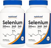 Vista 7 de Nutricost Selenio 200mcg, 240 cápsulas vegetarianas, sin OMG, sin gluten, L-Selenometionina