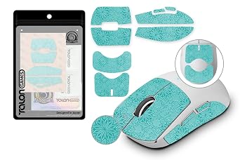 TALONGAMES Mouse Anti Slip Grip Tape, Compatible with Logitech G Pro X Superlight, Superlight 2 Wireless Gaming Mouse Skins, Snow Pattern, Sweat Resistant, Cut to Fit, Easy to Apply Green