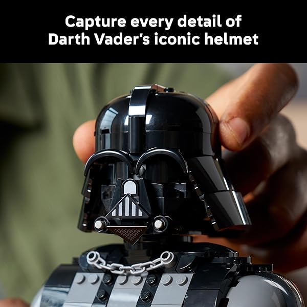 LEGO Star Wars Darth Vader Bust - Collectible Building Set for Adults, Ages 18+ - Star Wars Gift for Men & Women - with Darth Vader Minifigure - Bedroom or Shelf Decor - 75439 - 4