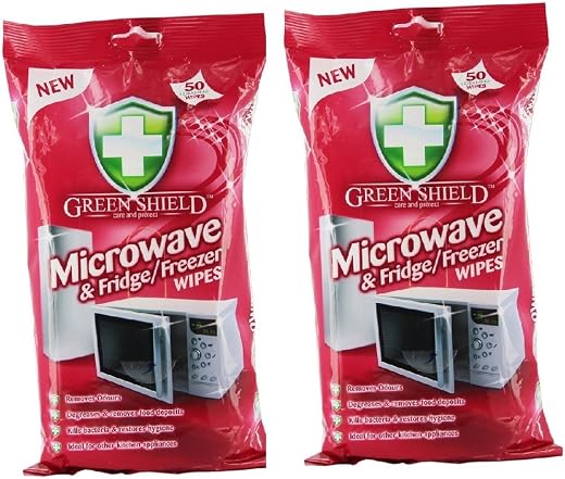 Greenshield Microwave and Fridge Freezer Wipes 70’s Pack of 2