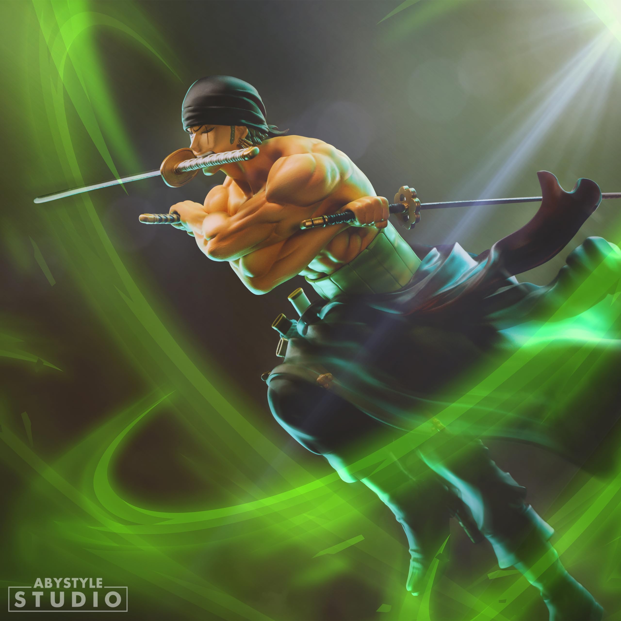 ABYSTYLE Studio One Piece Zoro SFC, statuetta da collezione in PVC, altezza 17,8 cm, statuetta anime manga statuette per casa camera ufficio arredamento regali, ABYFIG091