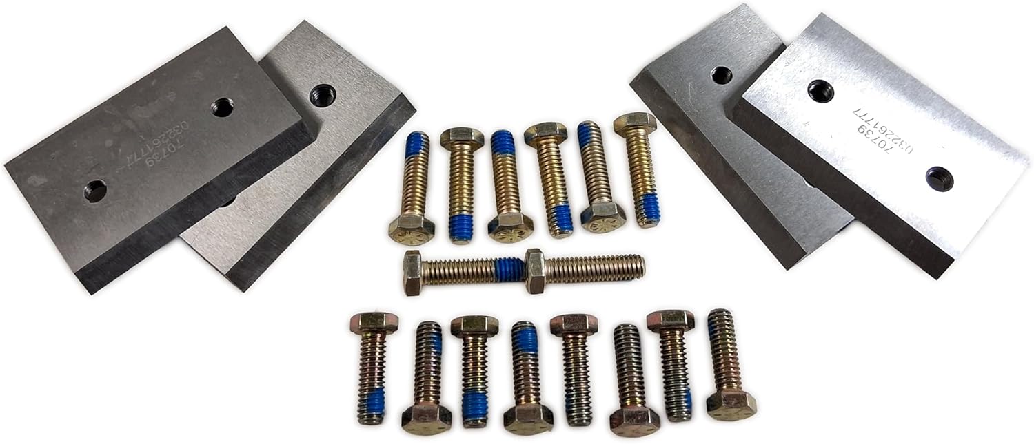 Genuine OEM Replacement Chipper Blades(Set of 4 with hardware) Compatible with BearCat SC5627B, SC5720B, SC5540, SC5540B, CH5627, CH5653, CH5540H, CH5540HM & CH5540 Chipper 72493