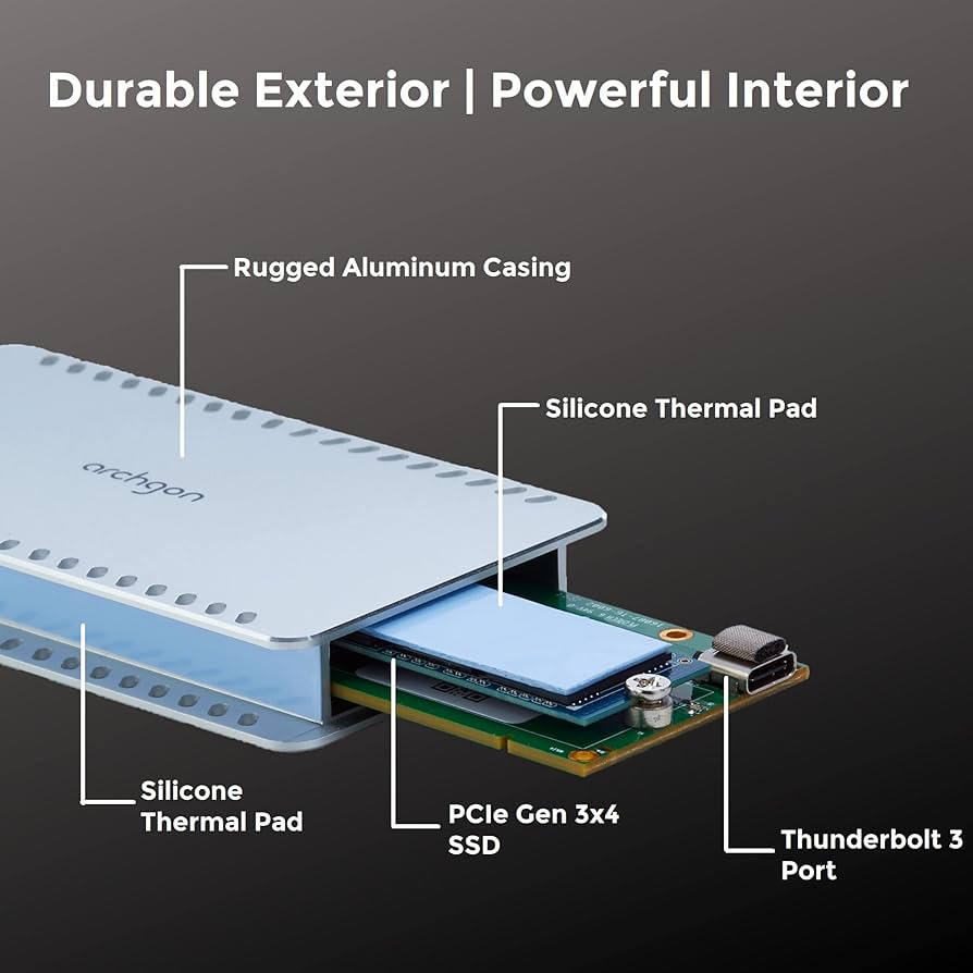 Archgon Thunderbolt 3 2TB 外 0 シルバー 1181 Amazon | Archgon Thunderbolt 3 外付けSSD 型番X70II (2TB