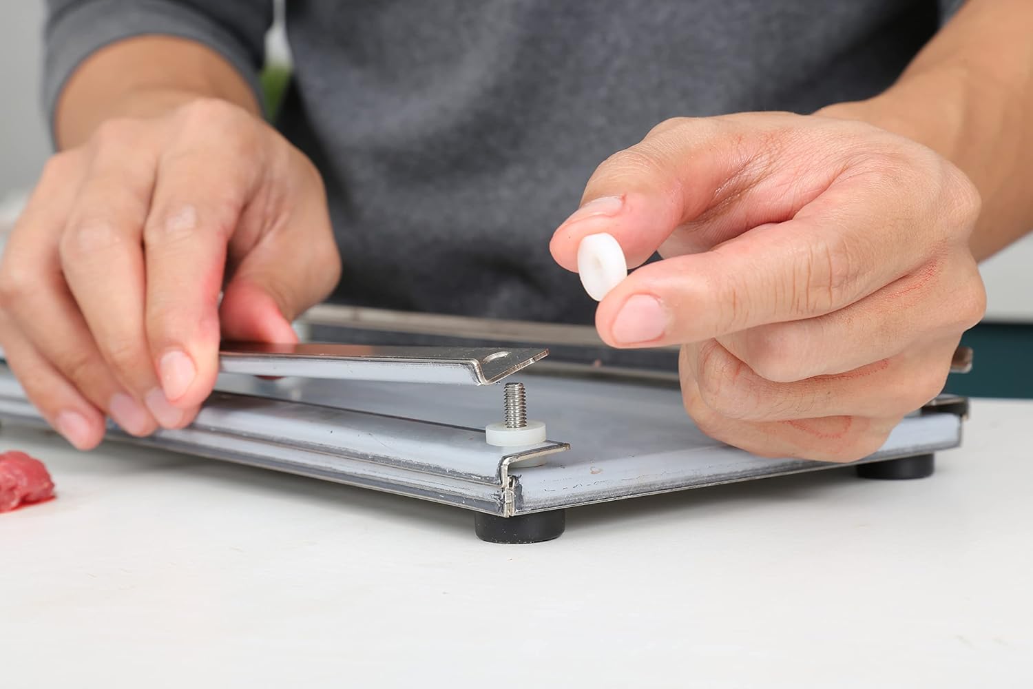 Meat slicer Stainless Steel Jerky Maker Cutting Board With 10-Inch Professional Slicing and Carving Knife