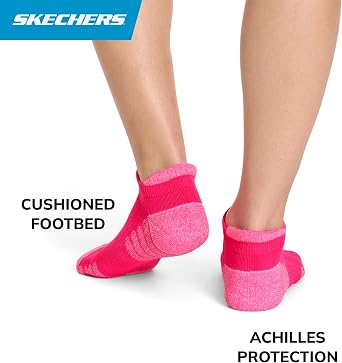 Skechers Women's 3-pack Performance Pickleball Low Cut Socks, Odor Control & Mesh Ventilation