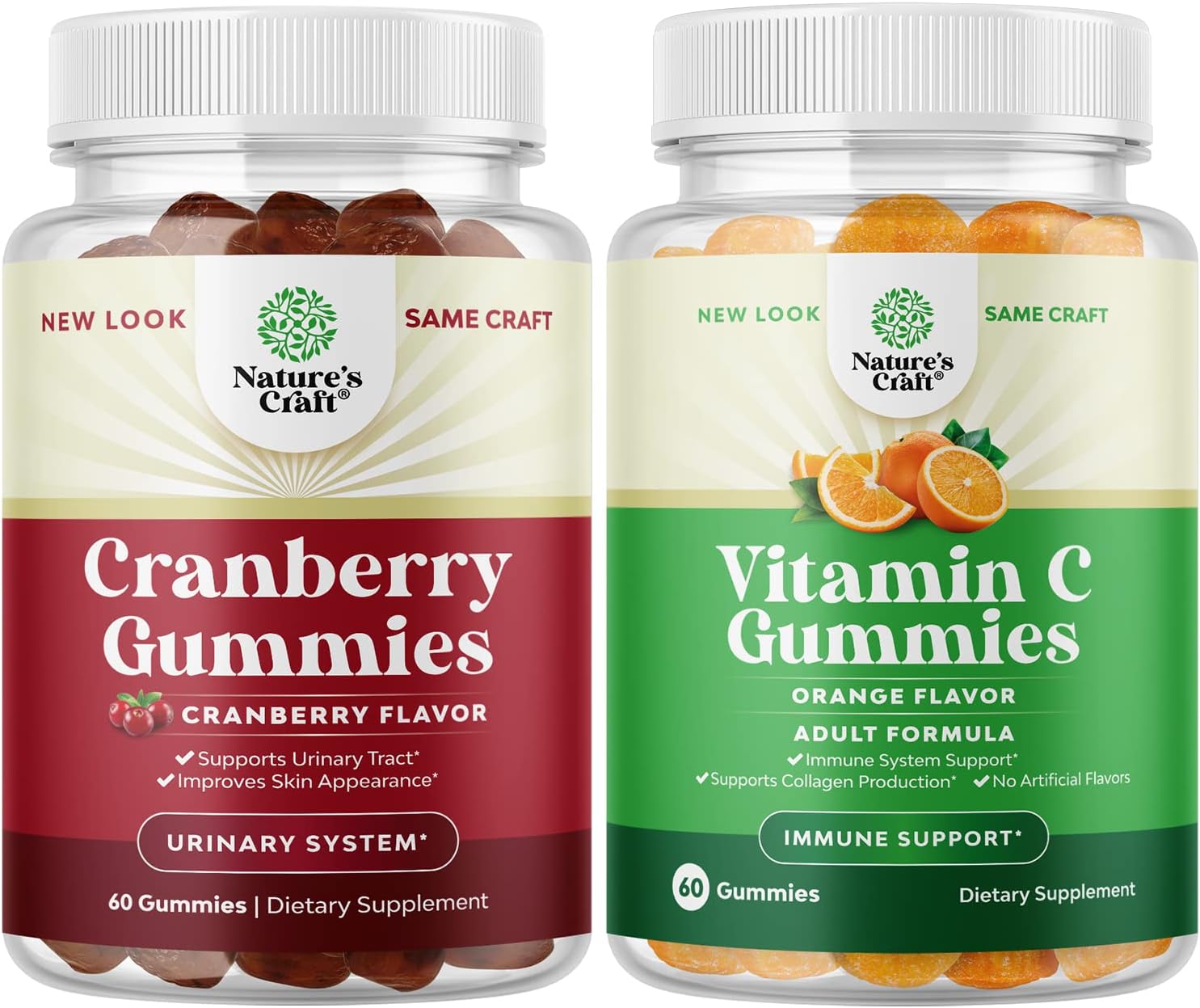 Bundle of Natural Cranberry Gummies for Women and Men and